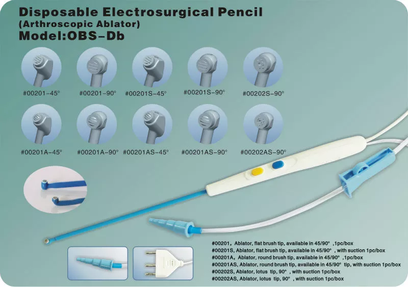 FDA & CE Certified electrosurgical pencil Arthroscopy Arthroscopic Ablator