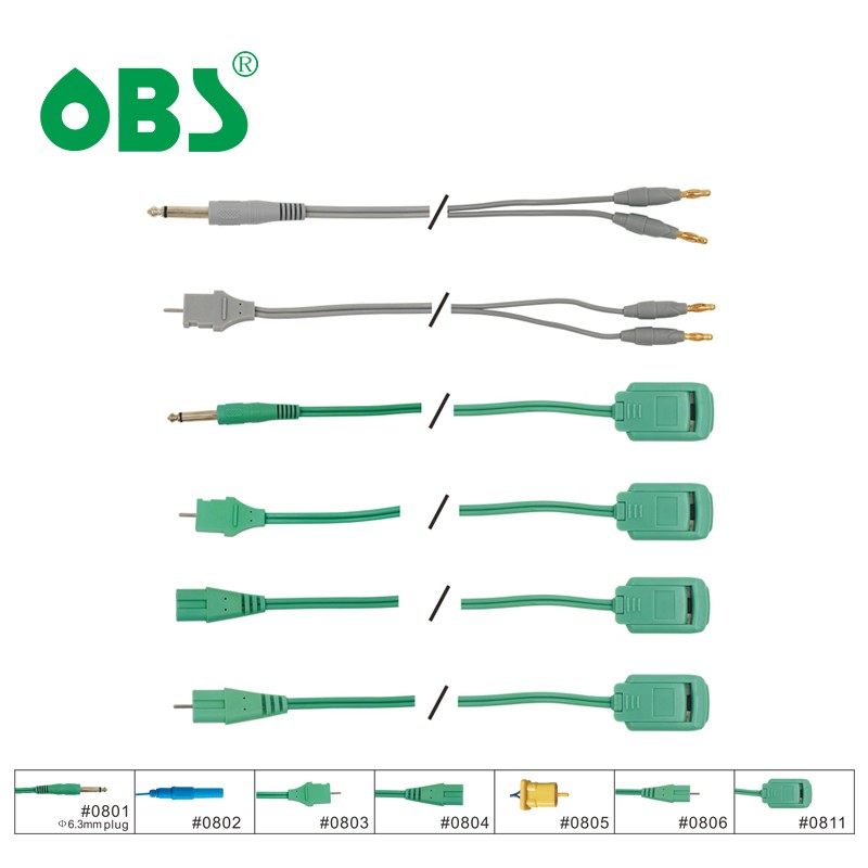 Connecting cables for patient plates